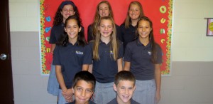 Submitted The 2014-15 St. Mary School Student Council representatives are (l to r) front row: Vito Rosace, Andrew Passow; middle row: Melanie Schaefer, Maria Peters, Grace Morano; and back row: Rachel Yates, Elizabeth Rodriguez and Julia Baitt.