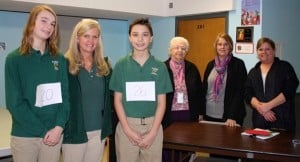 Submitted St. Helen School held its annual spelling bee competition with more than 30 students participating in grades four through eight. Seventh-grader Garrett Sah was the winner and sixth-grader Elise Kilmer was runner-up. Faculty judges were (l to r) Mrs. McVey, Sr. Bernadette Bacho, Mrs. Whitely and Mrs. Hotchkiss.