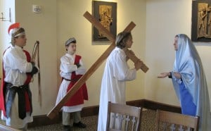 St. Helen’s eighth-grade class presented the Stations of the Cross for the school community on Holy Thursday as a special way of remembering the passion, death and resurrection of Jesus.