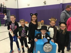 Submitted Burton Elementary School students dress for a costume contest held during the school’s fall festival.