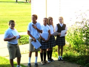 Submitted Seventh-graders Liam Fraser, Quinn Petersen, Hanna Hays, Ellie Hanna and Brianna Haberman debate whether or not schools should ban school uniforms.