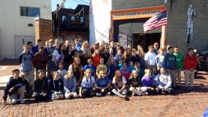 Submitted NDES seventh-graders visit the Glass Bubble Project in Cleveland.