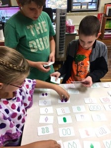 Submitted Students in Melissa Enfantis's class at Park School wake up their brain by playing a lively game of SET. The object of the game is to be the first to find a SET of three cards where each feature is either all the same or all different on each card. SET builds cognitive, logical and spatial reasoning skills.