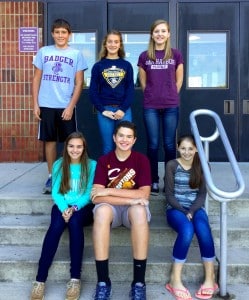 Submitted BHS Students of the Month for September are (l to r) top row: Mason Mulack, Natalie Girolamo, Abby Carlson; and bottom row: Monica Mraz, Garrett Hastings and Breanna Andre.