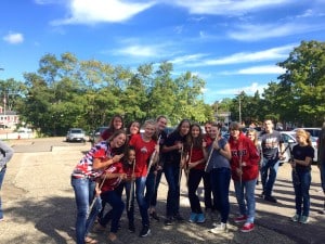 Submitted High school band members play at the Chagrin Film Fest premiere of “Hang on Sloopy: The Movie.”