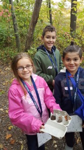 Submitted Third-grade students collect nature items from the Holden Arboretum during a recent field trip. Students are participating in the arboretum’s Growing Students in Science program.