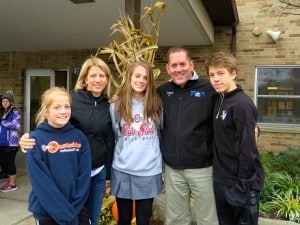 Submitted Shannon, Kelly, Clare, John and Brendan Boland stop for a photo at Notre Dame Elementary School.