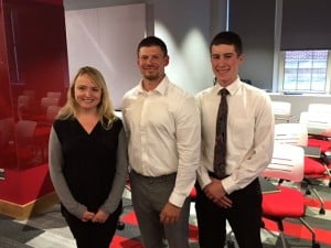 Submitted Cardinal High School English teacher Maureen Fowler, science teacher Ben Clutter and alumnus Cole Zemelka present at the College Ready Ohio conference in Columbus on Oct. 17. The trio spoke about how the CRO program has enhanced student learning at Cardinal.