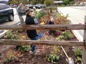 Submitted Chester Township has a new perennial, bioretention garden in the township parking lot thanks to the efforts of West Geauga High School student Tessa George, residents Jeff Potochik, Ken Radtke, Debi Kinney and project team leader Rick Oprzadek.