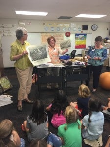 Submitted Students in Mr. Jones’ class listen to the representatives from the Chagrin Falls Historical Society.
