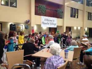 Submitted Gurney Elementary School students sing Halloween carols for the residents of Hamlet Village.