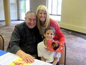 Submitted Second-grader Gavin Marziani enjoys Grandparents Day with his mom and grandfather.