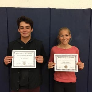 Submitted West Geauga High School Student-Athletes of the Month for October are sophomore Olivia Conley and senior Joe Daddario.