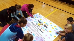 Submitted Fifth-grade students in Shalyn Swick's class at Park School had a great day learning how to "Stick Together” to prevent bullying.