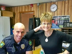 Submitted Chardon School Resource Officer Mike Shaw and Chardon Municipal Judge Terri Stupica recently addressed Chardon High School health classes about over-the-counter, prescription and opiate drug abuse in Geauga County.