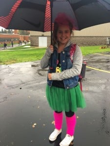 Submitted A Burton Elementary School student dresses for mismatch day during Spirit Week