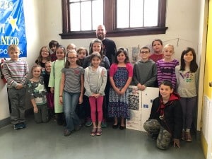 Submitted Army veteran Jacob Clark speaks to students in Mrs. Cardinals’ third-grade class on Veterans Day. After his talk, he listened as students gave presentations on the veterans in their families.