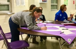 Submitted Junior Casey Sinkenbring signs the Great American Smoke Out pledge.