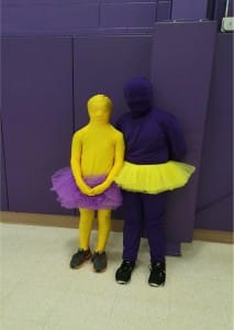 Submitted Students wear their purple and gold on the last day of Spirit Week.